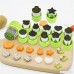 Vegetable Cutter Shapes Set of 12 Mini Cookie Vegetable Cutters and Fruit Molds Flower Star Cartoon Animals Fruit Mold Decorating Tools for kids baking and food supplement tools accessories crafts. - B07DCWSG23